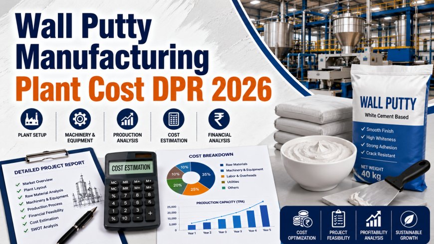 Wall Putty Manufacturing Cost Report 2026: Plant Setup, Feasibility Study, ROI Analysis and Business Plan Consultant