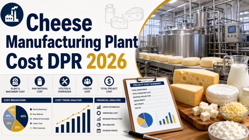 Cheese Manufacturing Plant DPR & Unit Setup – 2026: Machinery Cost, CapEx/OpEx, ROI, Raw Materials