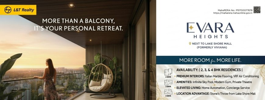 Evara Heights Thane West | Luxury 2, 3 & 4 BHK Flats by L&T Realty