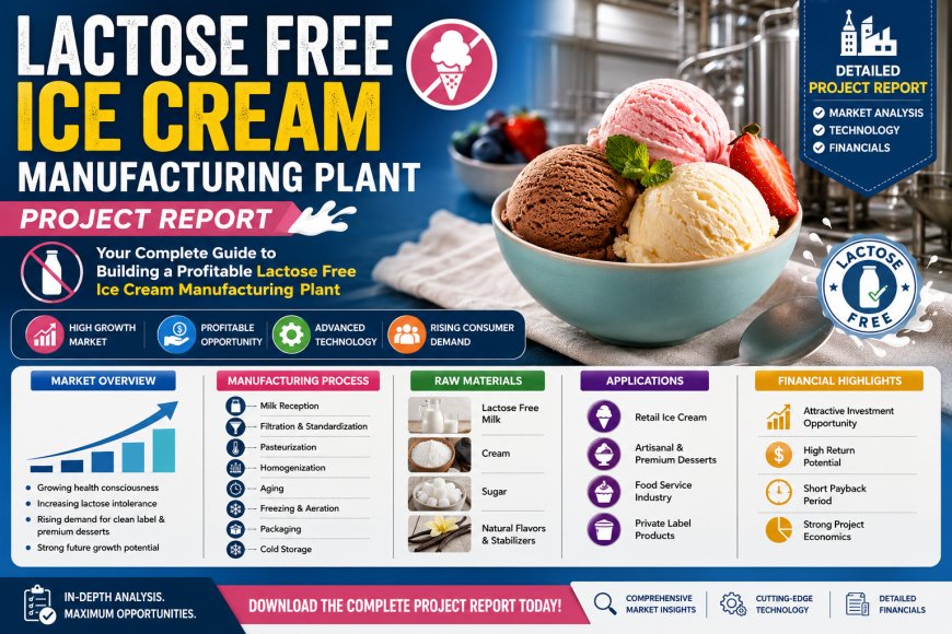 Lactose-Free Ice Cream Manufacturing Plant Setup & Investment Overview 2026