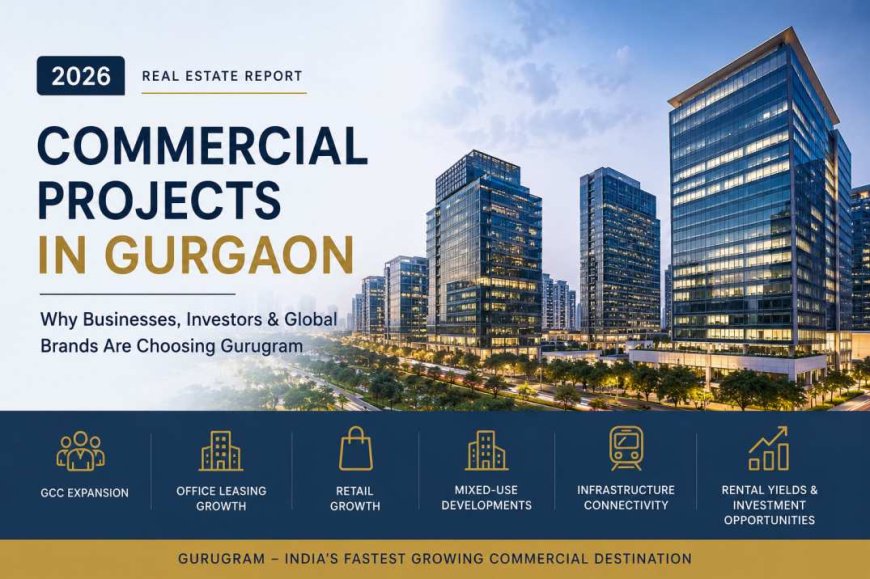 Gurgaon Commercial Real Estate Report 2026: Why Commercial Projects in Gurgaon Are Attracting GCCs, Global Investors, Retail Brands, and Corporate Occupiers