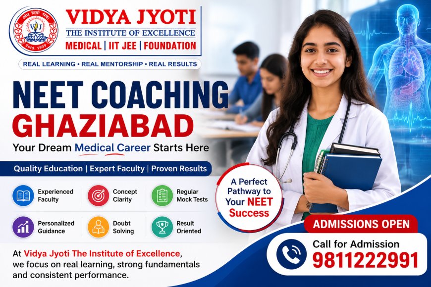 NEET Coaching Ghaziabad – Why Vidya Jyoti The Institute of Excellence is a Smart Choice for NEET Aspirants