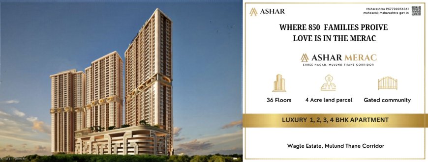 Ashar Merac Thane | 1, 2, 3 & 4 BHK Homes