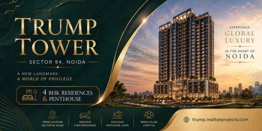 Trump Tower Sector 94 – Discover an Iconic Lifestyle with Premium 4 BHK Apartments in Noida