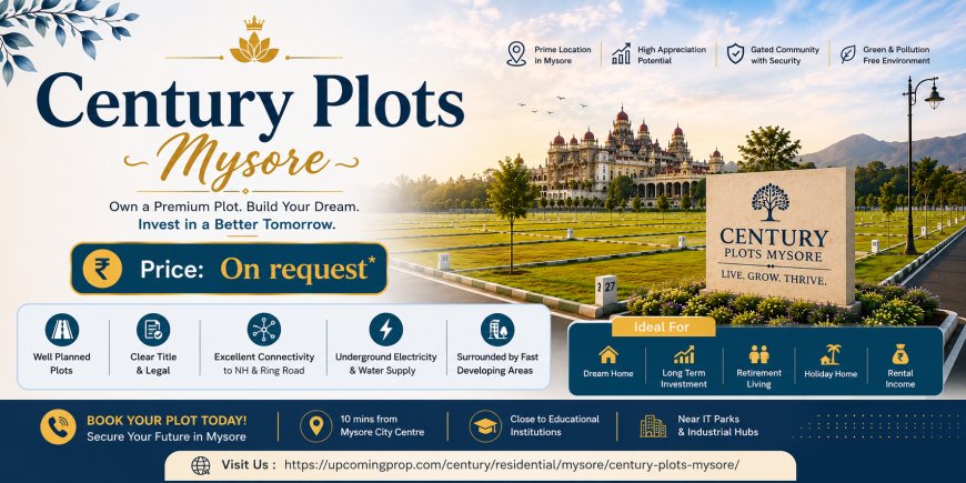 Century Plots Mysore A Landmark Opportunity for Modern Living