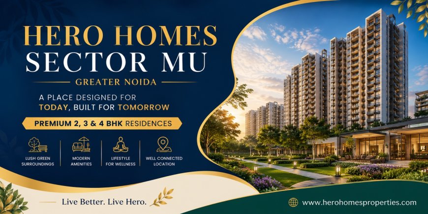 Hero Homes Sector MU Greater Noida – Discover a Lifestyle Beyond Ordinary Living