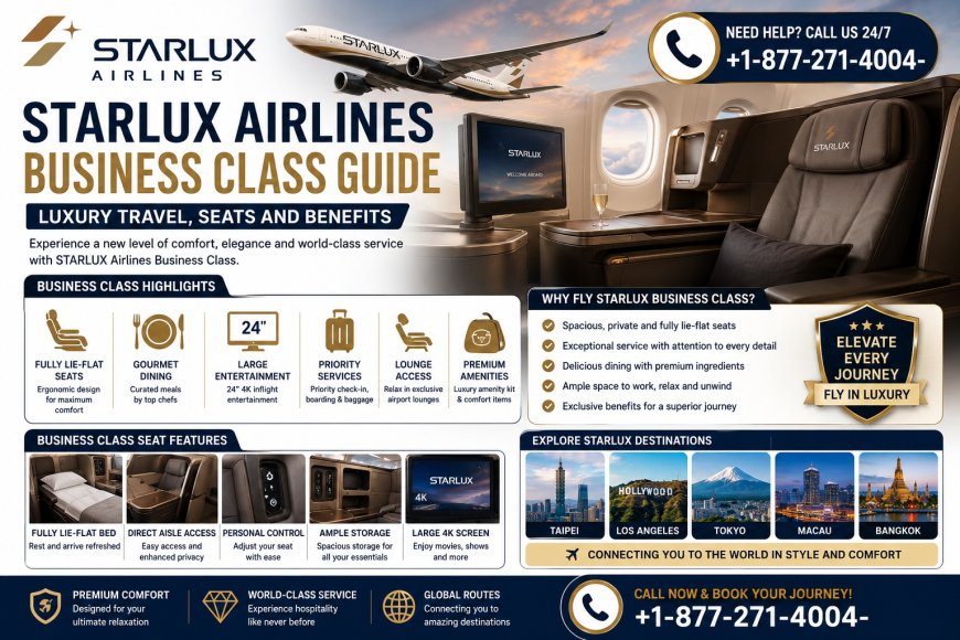 STARLUX Airlines Business Class 2026 Guide: Luxury Travel, Seats and Benefits