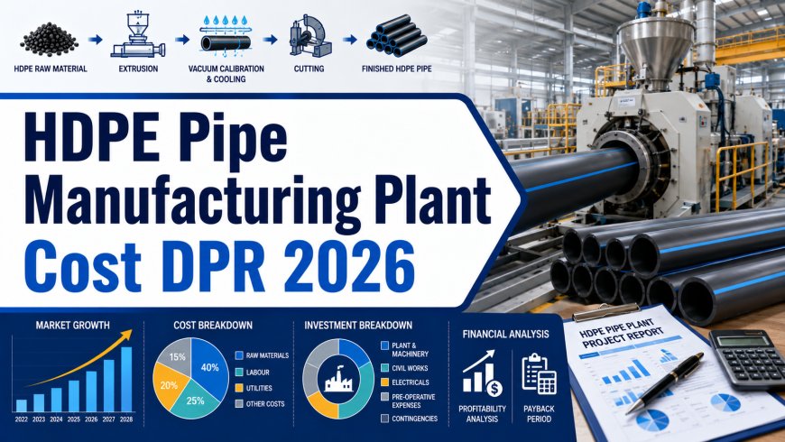 HDPE Pipe Manufacturing Plant Investment and Capacity Planning Report 2026: DPR, ROI and IRR Analysis