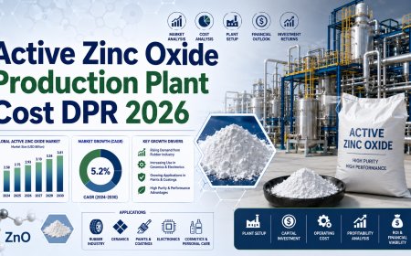 Setting Up an Active Zinc Oxide Production Plant 2026 DPR: Machinery & Investment Guide