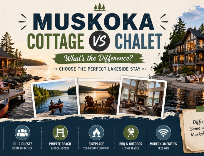 Muskoka Cottage vs Chalet: Which One Should You Book for a Group