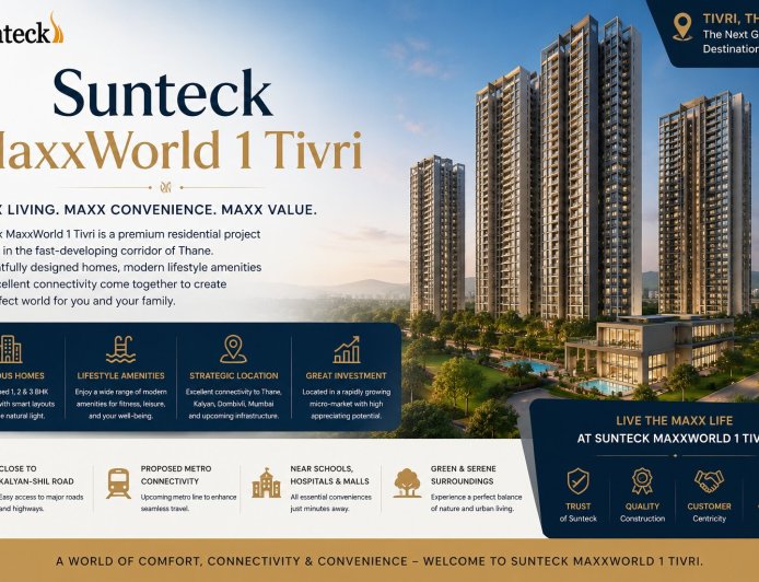 Sunteck MaxxWorld 1 Tivri Premium Homes for Modern Lifestyle