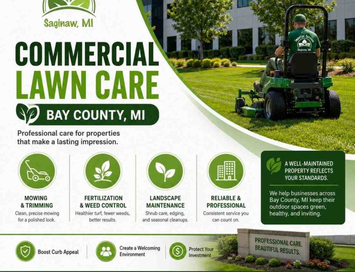 First Impressions Start at the Curb: Commercial Lawn Care Solutions for Saginaw Businesses