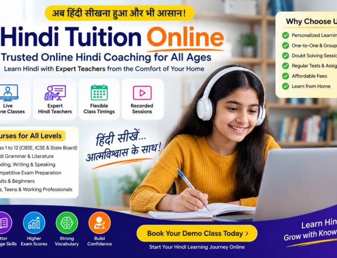 Hindi Tuition Online with Affordable Monthly Fees