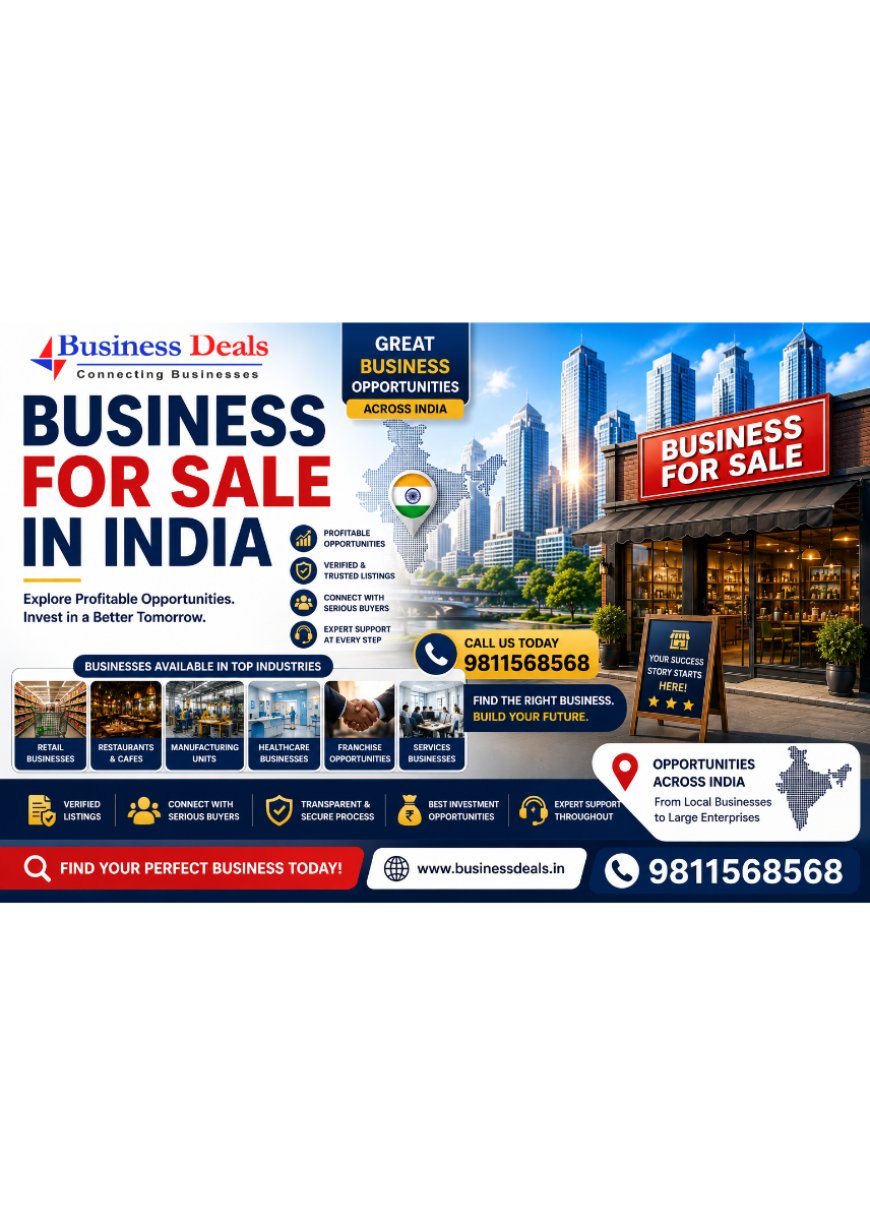 Business for Sale in India (2026 Guide) | Buy Verified Businesses