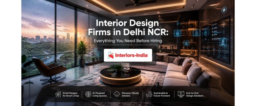Interior Design Firms in Delhi NCR: Everything You Need Before Hiring