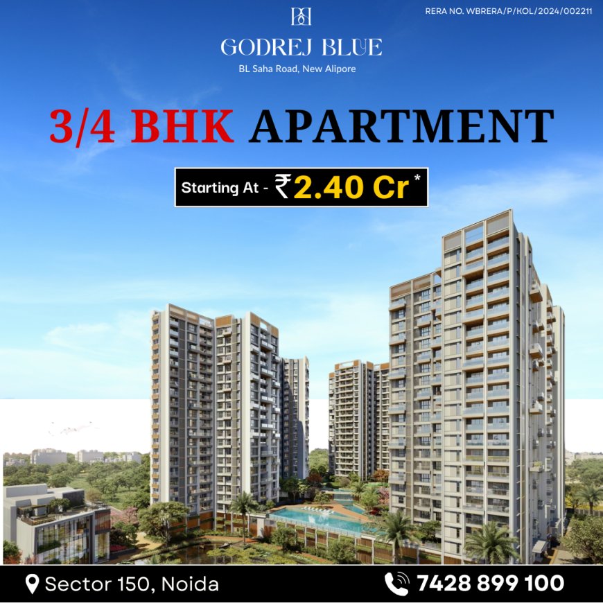 Godrej Blue Kolkata 7428899100 Luxury Apartments in New Alipore from ₹2.40 Cr
