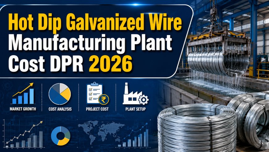 Hot Dip Galvanized Wire Manufacturing Plant DPR – 2026: Investment Cost, Market Growth and Machinery