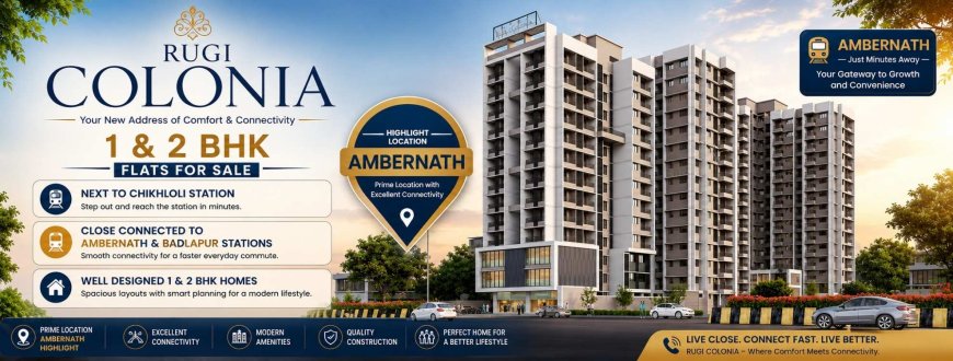 Rugi Colonia Ambernath West | 1 & 2 BHK Flats for Sale