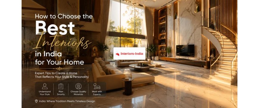 How to Choose the Best Interiors in India for Your Home
