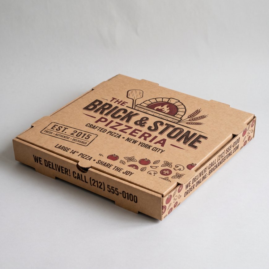 Custom Brown Pizza Boxes for Safe Delivery and Reliable Food Packaging