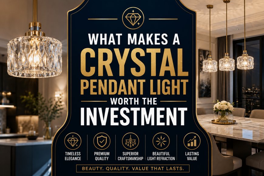 What Makes a Crystal Pendant Light Worth the Investment