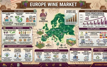 Europe Wine Market Projected to Reach USD 116.9 Billion by 2034