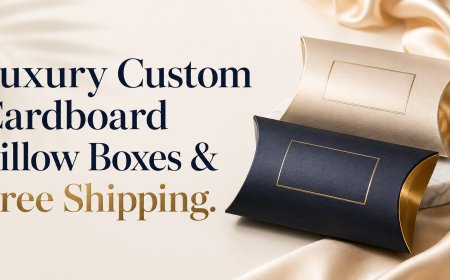 Luxury Custom Cardboard Pillow Boxes & Free Shipping