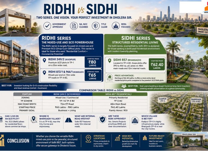 Ridhi vs. Sidhi Residential Plots: Which is Right for You?