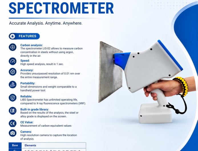Portable LIBS Spectrometer LIS-02, Carbon detection spectrometer
