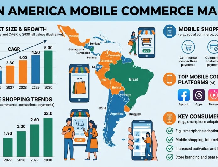 Latin America Mobile Commerce Market Projected to Reach USD 971.1 Billion by 2034