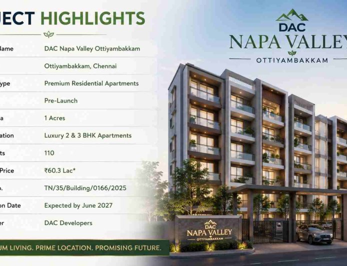 Best Places to Buy a 2 BHK Apartment in Chennai
