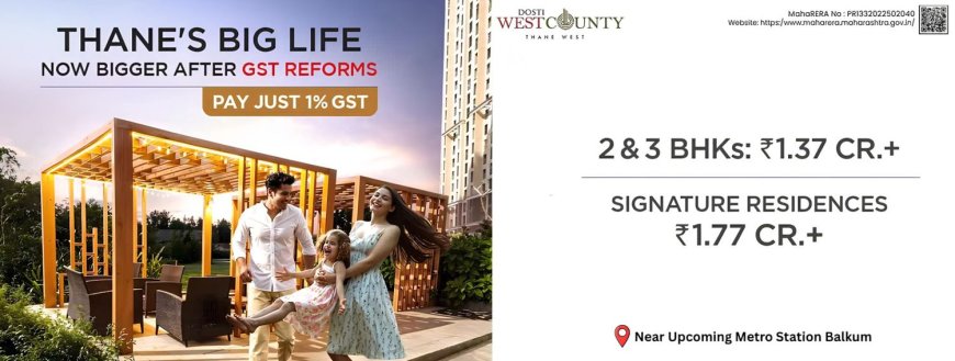 Dosti West County Thane West | 2 & 3 BHK Township in Balkum