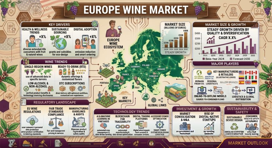 Europe Wine Market Projected to Reach USD 116.9 Billion by 2034
