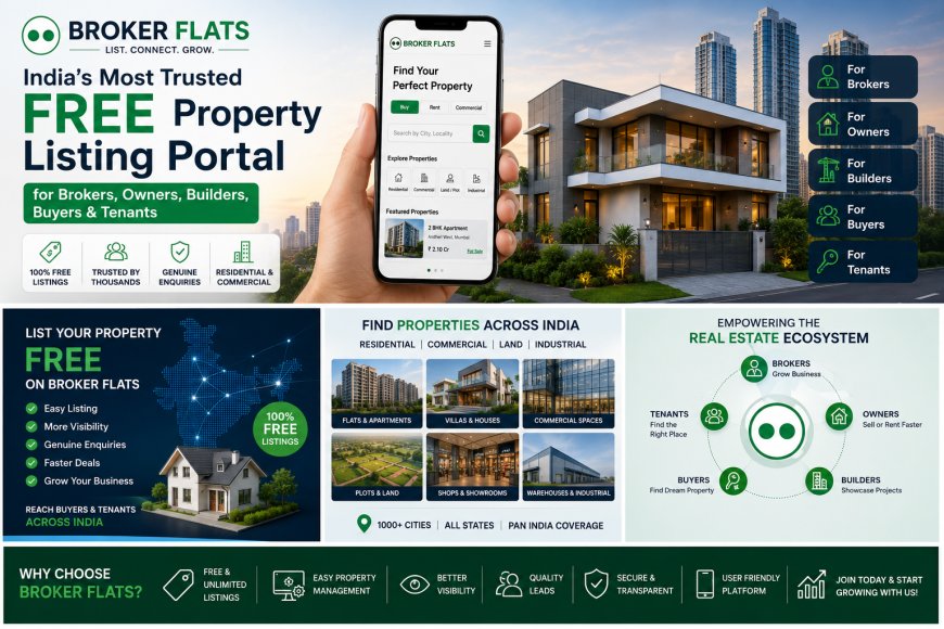 Broker Flats – India's Most Trusted FREE Property Listing Portal
