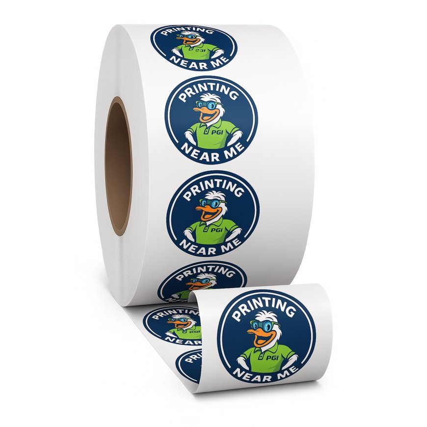 Custom Rectangle Roll Labels for Clear Branding Uses