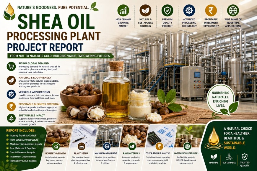 Shea Oil Processing Plant Report 2026: Setup Requirements, Operating Cost, and Market Potential