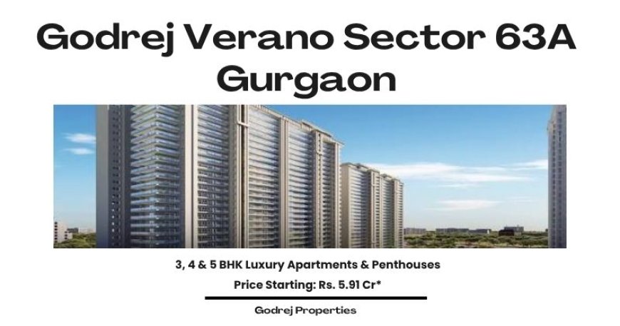 Godrej Sector 63A Gurgaon: A New Address of Elegance