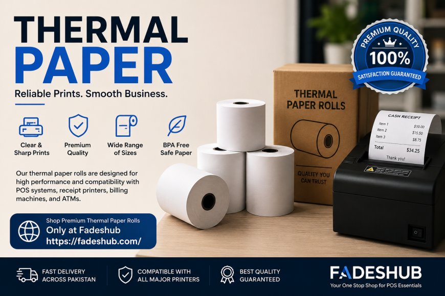Thermal Paper Rolls for Reliable Receipts and Smarter Business Printing