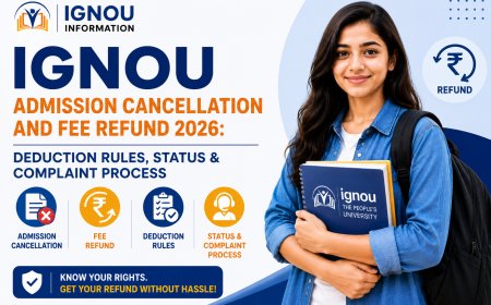 IGNOU Admission Cancellation & Fee Refund 2026: Complete Guide
