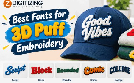 Best Fonts for 3D Puff Embroidery