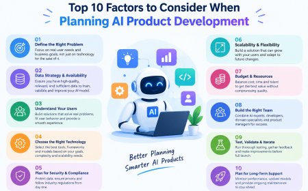 Top 10 Factors to Consider When Planning AI Product Development