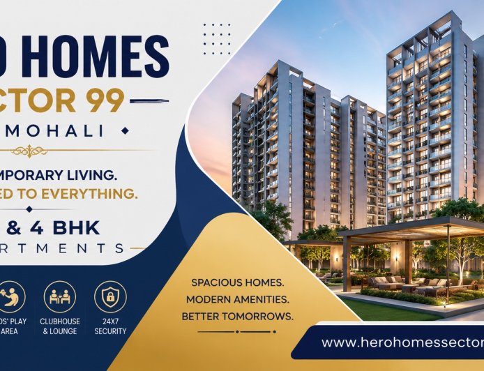 Hero Homes Sector 99 Mohali - Premium 2, 3 & 4 BHK Apartments