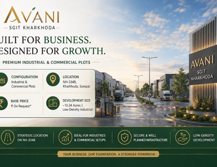 Avani SGIT Kharkhoda – Low-Density Industrial Plots on NH-334B
