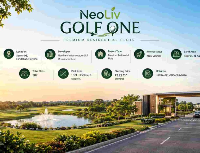 NeoLiv Golf One Faridabad: Plot Options and Investment Details