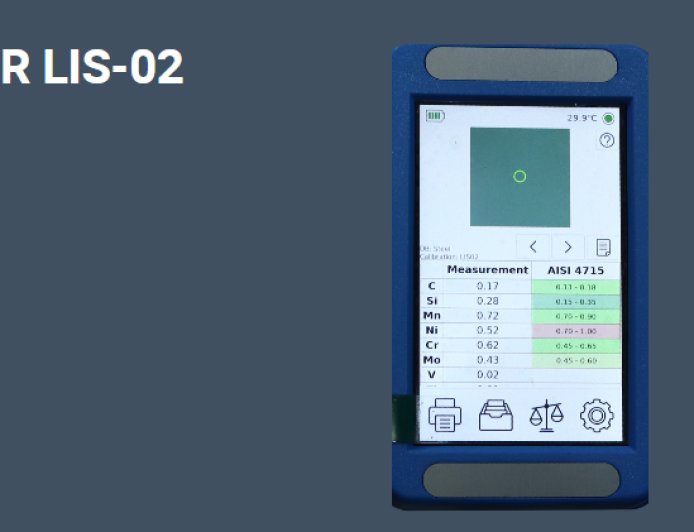 Portable LIBS Spectrometer LIS-02, Carbon detection spectrometer