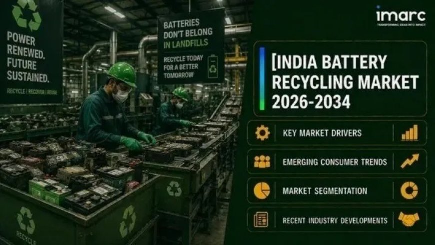 India Battery Recycling Market Size, Share, Growth & Comprehensive Analysis 2026-2034