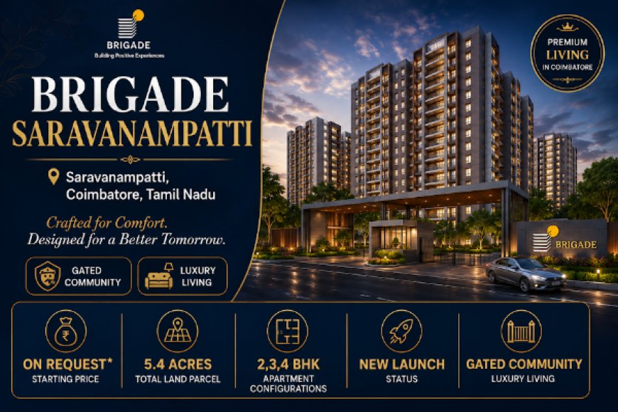 Brigade Saravanampatti: What to Expect from Brigade’s 5.4 Acre Master Plan in Saravanampatti