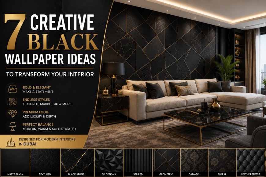 7 Creative Black Wallpaper Ideas to Transform Your Interior