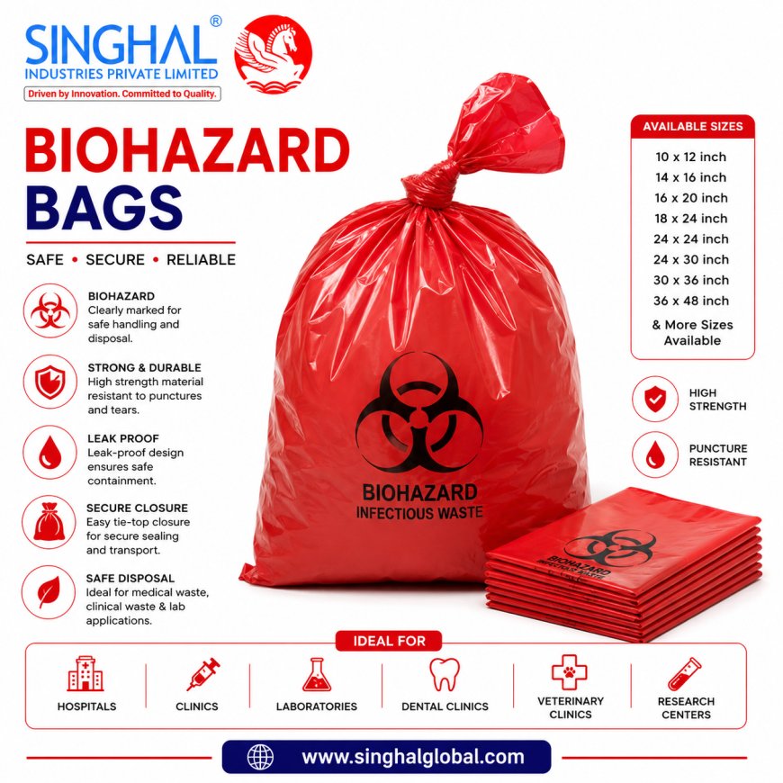 Biohazard Bags: Uses, Benefits, Types, and Disposal Guide