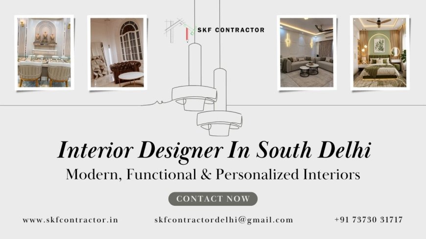 Interior Designer In South Delhi – Modern, Functional & Personalized Interiors